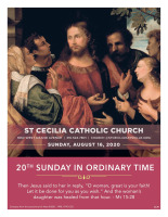 August 16, 2020: 20th Sunday of OT