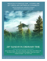 28th Sunday in Ordinary Time October 9th