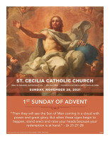 1st Sunday of Advent - Nov 28