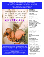September 21, 2025 25th Sunday in Ordinary Time