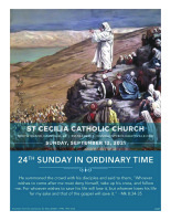 24th Sunday of OT - Sept 12