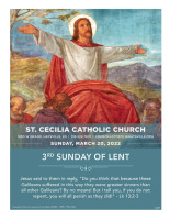 3rd Sunday in Lent - Mar 20