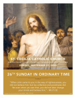 September 27, 2020: 26th Sunday of OT