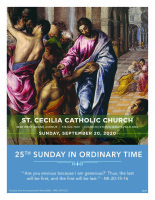 September 20, 2020: 25th Sunday of OT