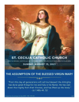 Assumption of the Blessed Virgin Mary - August 15