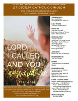 July 27, 2025 The Seventeenth Sunday in Ordinary Time