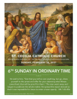 2-14-21 - 6th Sunday of OT
