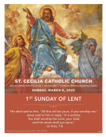 1st Sunday of Lent - Mar 6